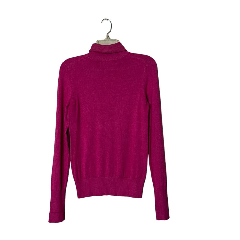 Contemporaine exclusivite simons Mock Turtleneck knitted Sweater  sz xs fuchsia